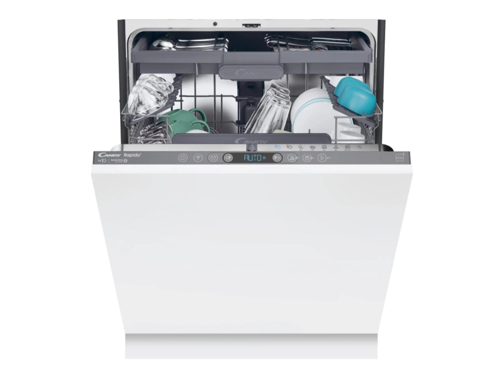 Candy Dishwasher | CI 4C4F1A | Built-in | Width 60 cm | Number of place settings 14 | Number of programs 8 | Energy efficiency class C | Display