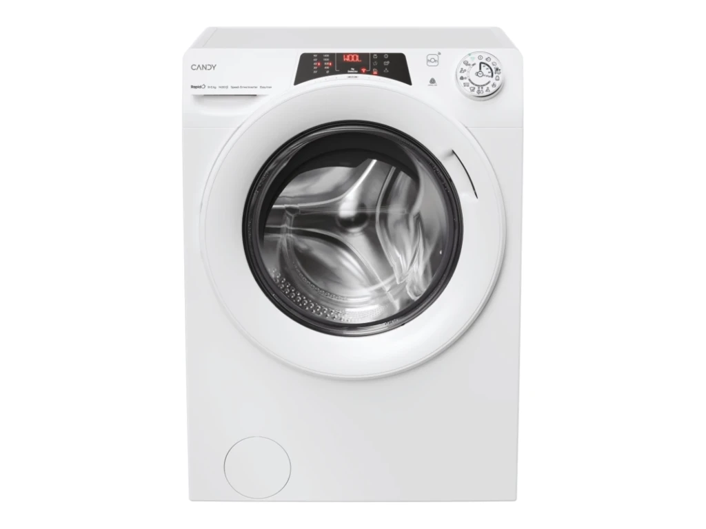 Candy Washing Machine with Dryer | ROW 4854DWMT/1-S | Energy efficiency class A/D | Front loading | Washing capacity 8 kg | 1400 RPM | Depth 53 cm | Width 60 cm | Display | TFT | Drying system | Drying capacity 5 kg | Steam function | Wi-Fi | White