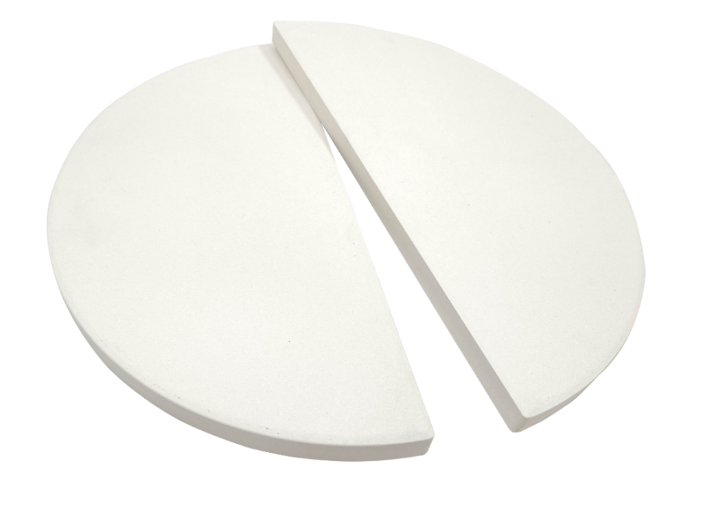 TunaBone | Half moon pizza stone for Kamado classic 26 inch grill
