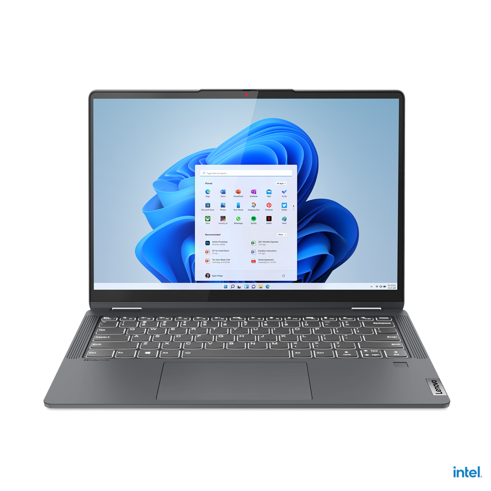 Lenovo IdeaPad Flex 5 14IAU7 | Storm Grey | 14 " | IPS | Touchscreen | WUXGA | 1920 x 1200 pixels | Glossy | Intel Core i3 | i3-1215U | 8 GB | Soldered LPDDR4x | Solid-state drive capacity 128 GB | Intel UHD Graphics | Windows 11 Home | 802.11ax | Bluetooth version 5.2 | Keyboard language English | Keyboard backlit | Warranty 24 month(s) | Battery 