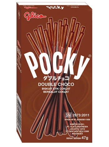 Küpsisepulgad POCKY topelt šokolaadiglasuuriga 47g
