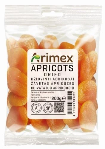 ARIMEX Kuivatatud aprikoos, 200 g