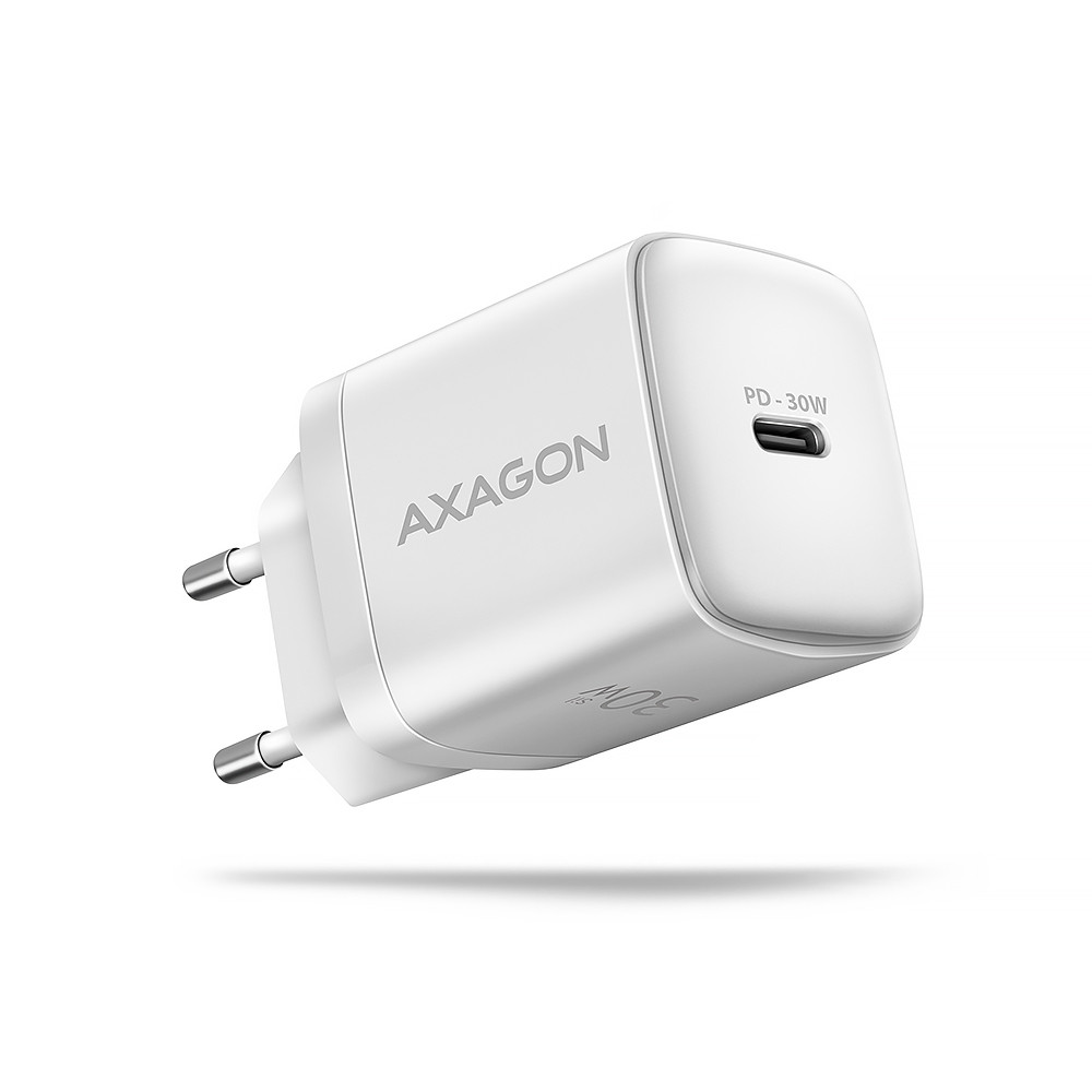 AXAGON Sil wallcharger 1x port USB-C, PD3.0 /PPS/QC4+/SFC/AFC/Apple, 30w | ACU-PD30W