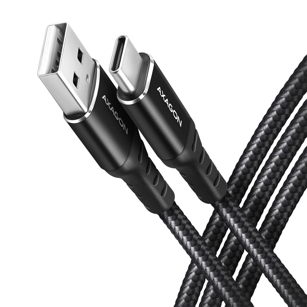 AXAGON Data and charging USB 2.0 cable, 1 m | BUCM-AM10AB | USB-C to USB-A