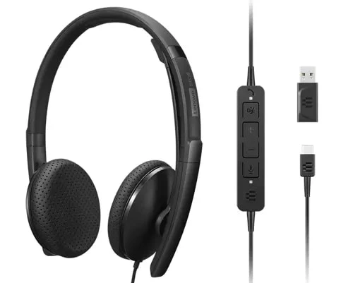 Lenovo Headset (Teams) | VoIP | Wired | Black