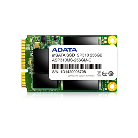 ADATA SP310 256 GB, SSD form factor mSATA, SSD interface mSATA, Write speed 280 MB/s, Read speed 540 MB/s