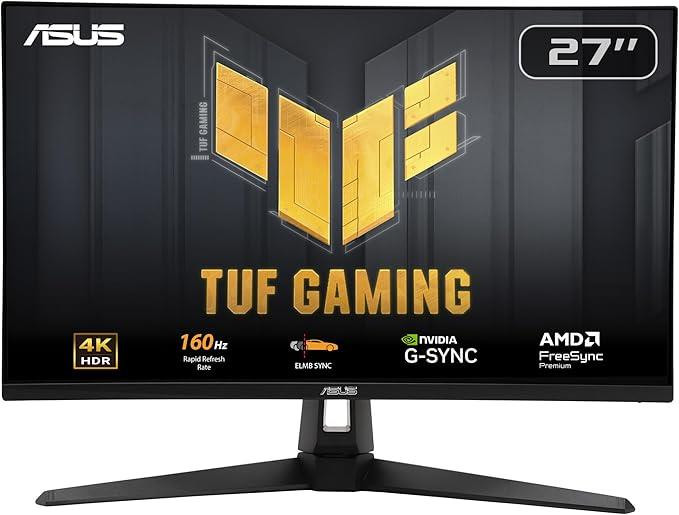 ASUS TUF Gaming VG27UQ1A PC lamekuvar 68,6 cm (27") 3840 x 2160 pikslit 4K Ultra HD LCD Must