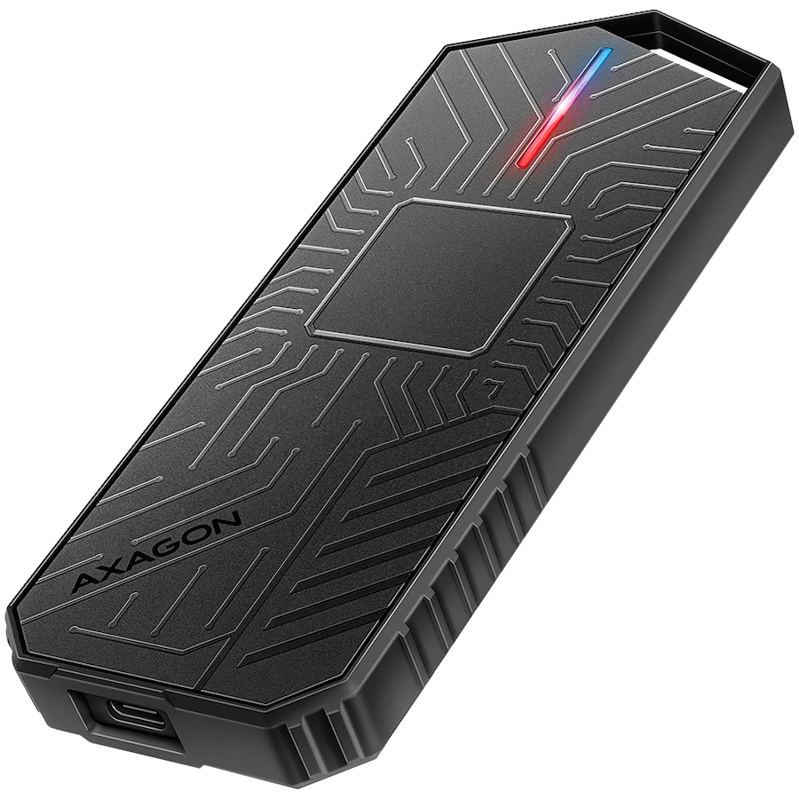 AXAGON EEM2-GAM USB-C 3.2 Gen 2 10Gbps - M.2 NVMe/SATA SSD GAME 30-80mm ALU box
