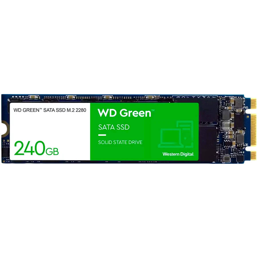 SSD WD Green (M.2, 240GB, SATA 6Gb/s)