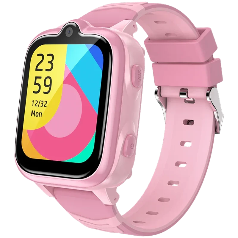 Blackview Z10, Kids Smart Watch, Pink, 1.83 inch IP67 Waterproof GPS Tracker 4G Video Calling, Location tracking, GPS+LBS+WiFi, SIM Card Slot, 4G Nano SIM, 680mAh Battery, Up to 2 Days of Standby, Magnetic Charging, 1GB RAM+8GB ROM, SOS Call button