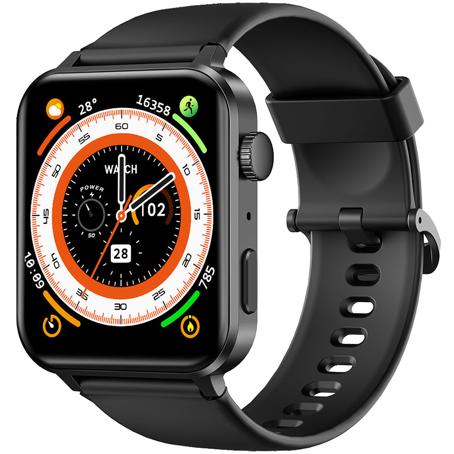 Blackview R30 Pro Fitness Smartwatch, 1.83-inch HD,220mAh Battery, 24-hour SpO2 Detection + Heart Rate Monitoring, Monitor Sleep status, Calls and SMS notification, Black