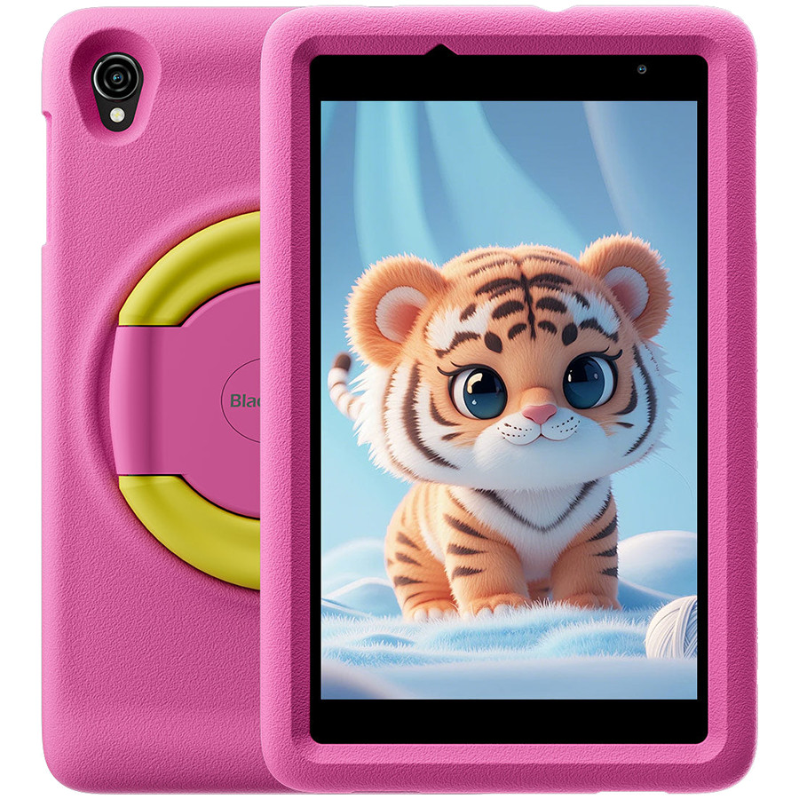 Blackview Tab A5 Kids, tablet, 8.0-inch 800*1280 HD+ IPS, Unisoc Tiger T310, 3GB + 64GB, LPDDR4 +EMMC5.1, 5100mAh; 5W Charge, 4G:FDD:B1/B3/B7/B8/B20/B19, DokeOS_P 4.0 Based on Android 14, Pink