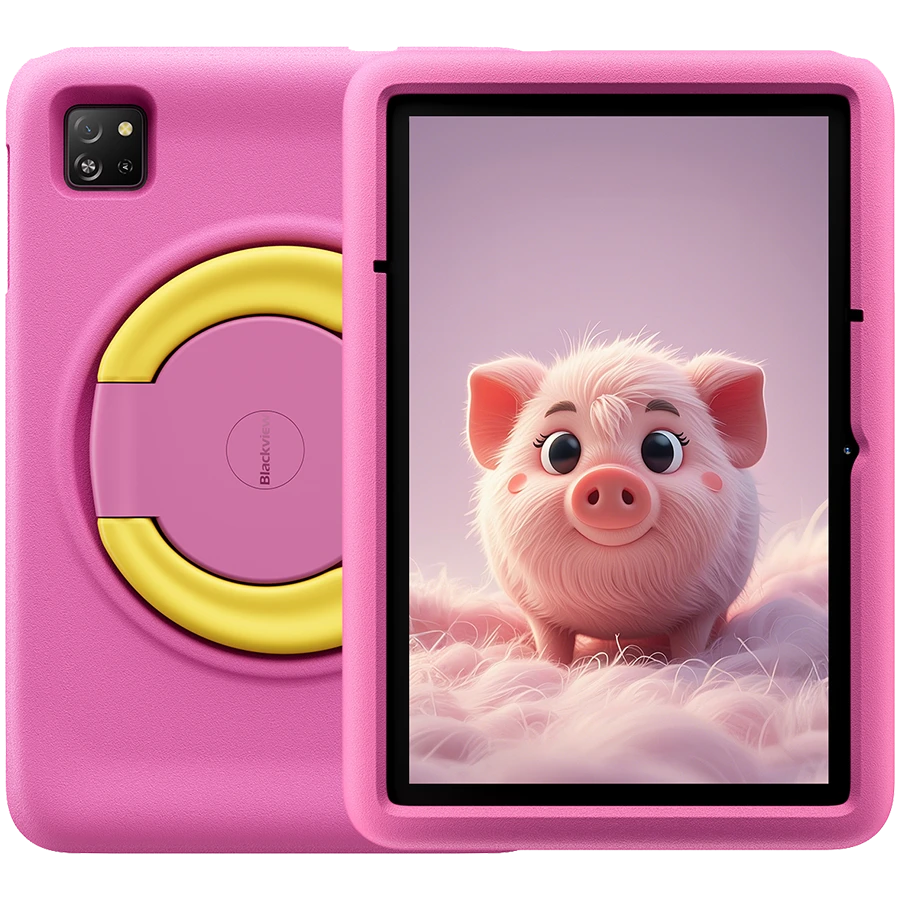 Blackview Tab A6 Kids, tablet, 10.1-inch 800*1280 HD+ IPS, A523 Octa-core 1.8GHz, 4GB + 128GB, 5100mAh; WiFi, 5MP Front/8MP Rear camera, Android 14, Rose Pink