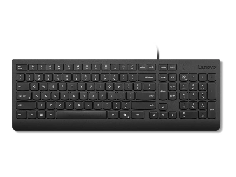 Lenovo Keyboard | Essential | Keyboard | Wired | Nordic | Black