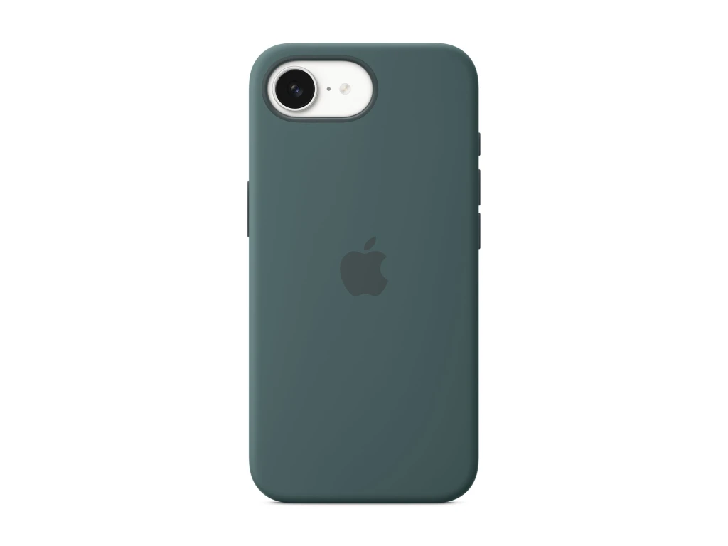Apple iPhone 16e Silicone Case – Lake Green | Apple