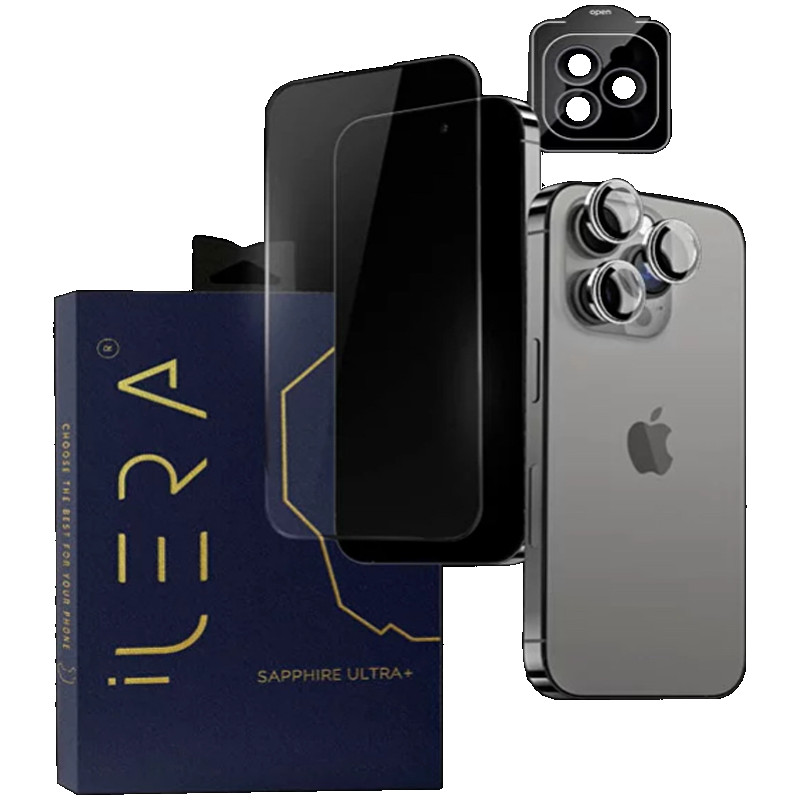 iLera Sapphire Ultra + Glass for iPhone 16 Pro