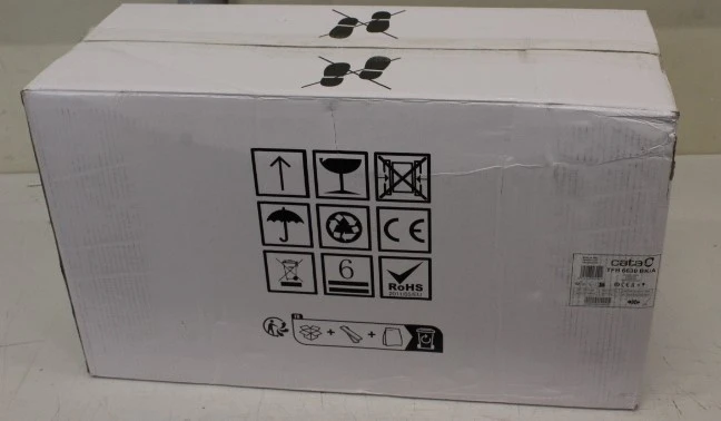 SALE OUT. Cata TFH 6630 BK /A Hood, Energy efficiency class A+, Width 60 cm, Max 605 m³/h, Touch Control, LED, Black | CATA | Hood | TFH 6630 BK /A | Telescopic | Energy efficiency class A+ | Width 60 cm | 605 m³/h | Touch Control | LED | Black | DAMAGED PACKAGING, REFURBISHED