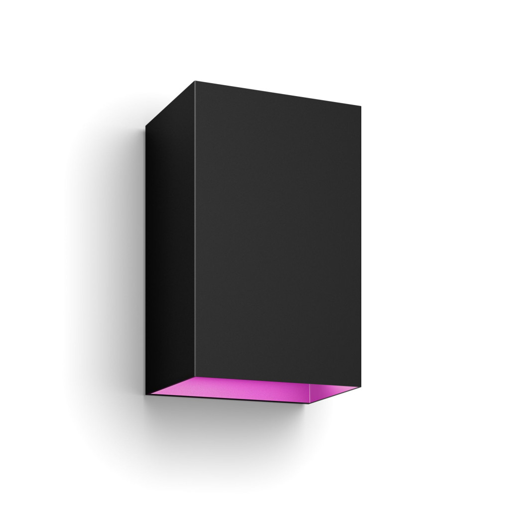 Philips Hue WCA Resonate Outdoor Wall Lantern, Black | 8 W | 2000-6500 Hue White Colour Ambiance