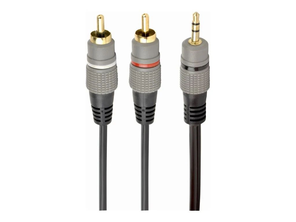 Cablexpert 3.5 mm stereo plug to 2xRCA plugs, gold-plated connectors, 1.5 | CCA-352-1.5M