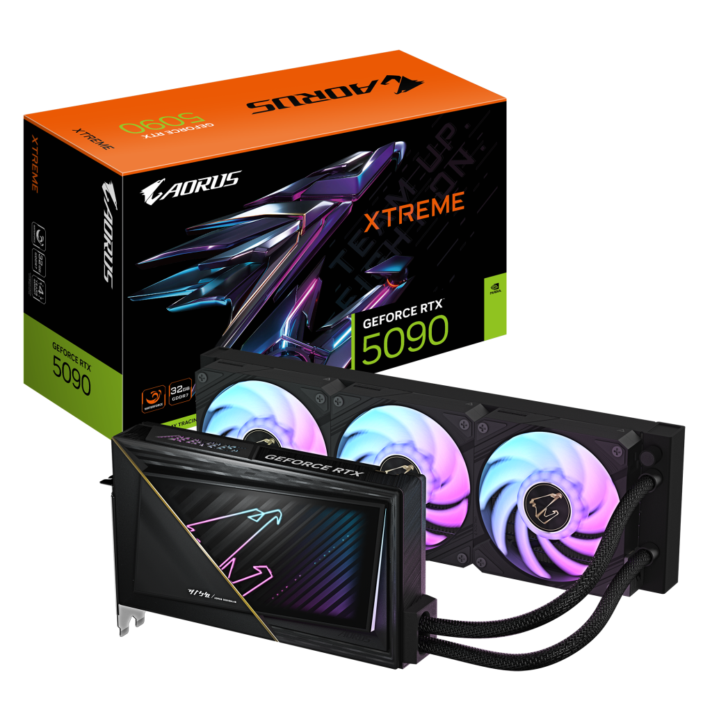 Gigabyte AORUS GeForce RTX 5090 XTREME WATERFORCE 32G | NVIDIA | 32 GB | GeForce RTX 5090 | GDDR7 | HDMI ports quantity 1 | PCI-E 5.0