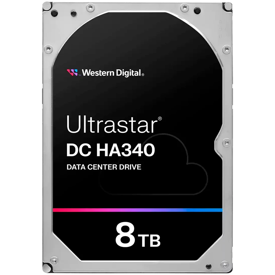 HDD Server WD Ultrastar DC HA340 8TB 512e SE, 3.5’’, 256MB, 7200 RPM, SATA, SKU: 0B47078
