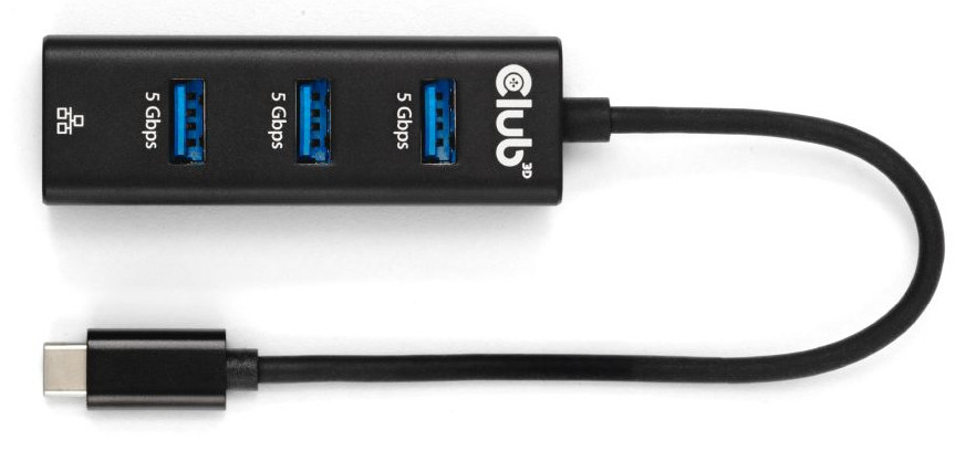 CLUB 3D USB Type-C 3.2 Gen1 to 3Prts Hub