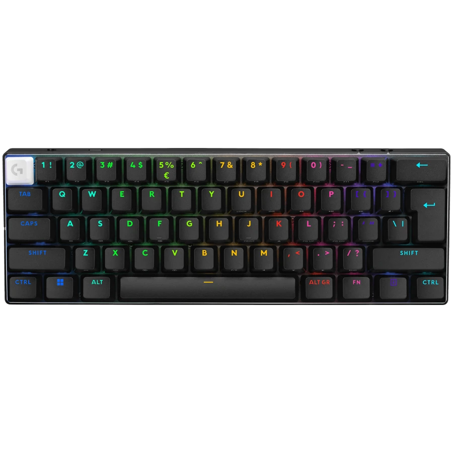 LOGITECH PRO X 60 LIGHTSPEED Wireless Gaming Keyboard (Tactile) - BLACK - PAN - 2.4GHZ/BT - EMEA28i-935 - TACTILE SWITCH