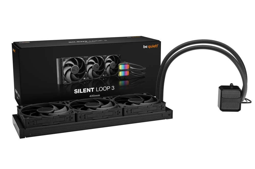 be quiet! Silent Loop 3 420 mm Protsessor Kõik-ühes vedelikujahuti 14 cm Must 1 tk