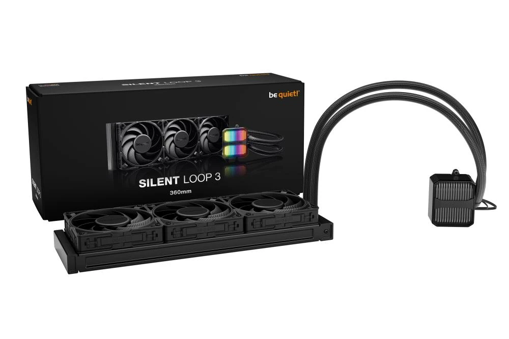 be quiet! Silent Loop 3 360 mm Protsessor Kõik-ühes vedelikujahuti 12 cm Must 1 tk
