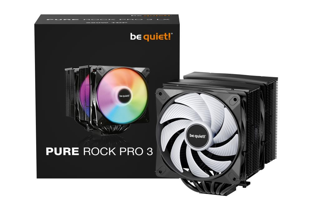 be quiet! Pure Rock Pro 3 LX Black Protsessor Õhujahuti 12 cm Must 1 tk