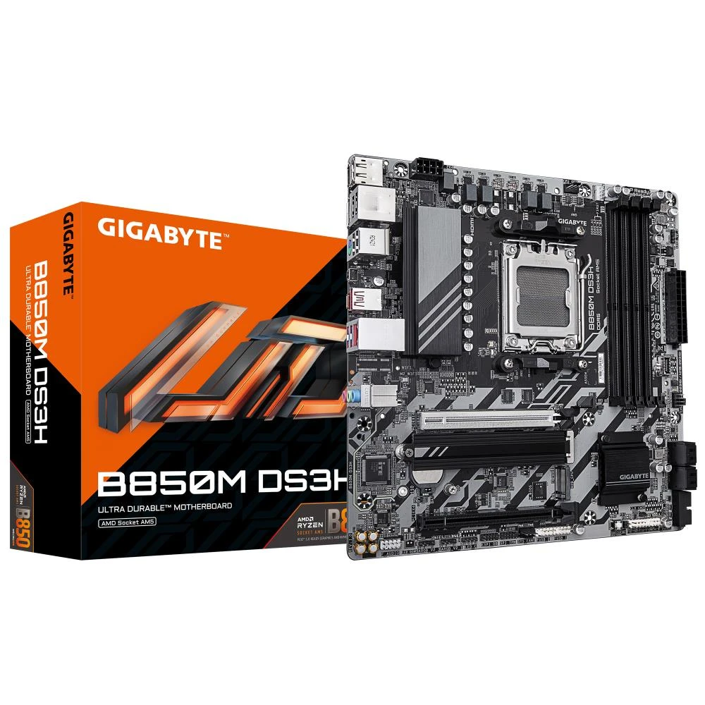 Mainboard|GIGABYTE|AMD B850|SAM5|Micro-ATX|Memory DDR5|Memory slots 4|B850MDS3H