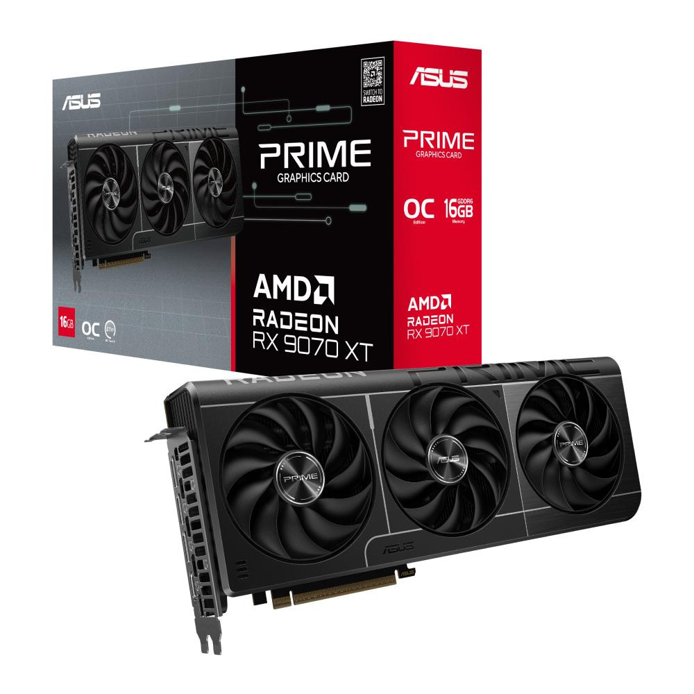 ASUS Prime -RX9070XT-O16G AMD Radeon RX 9070 XT 16 GB GDDR6