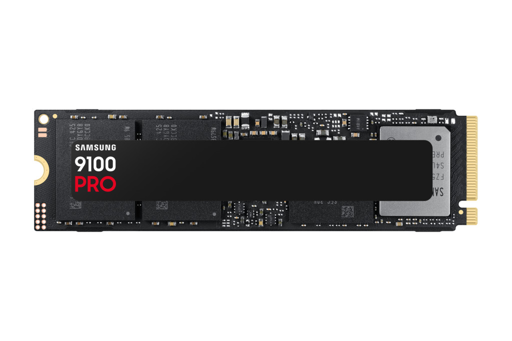 Samsung 9100 PRO | 2000 GB | SSD form factor M.2 2280 | Solid-state drive interface PCI Express 5.0 x4 (NVMe) | Read speed 14700 MB/s | Write speed 13400 MB/s