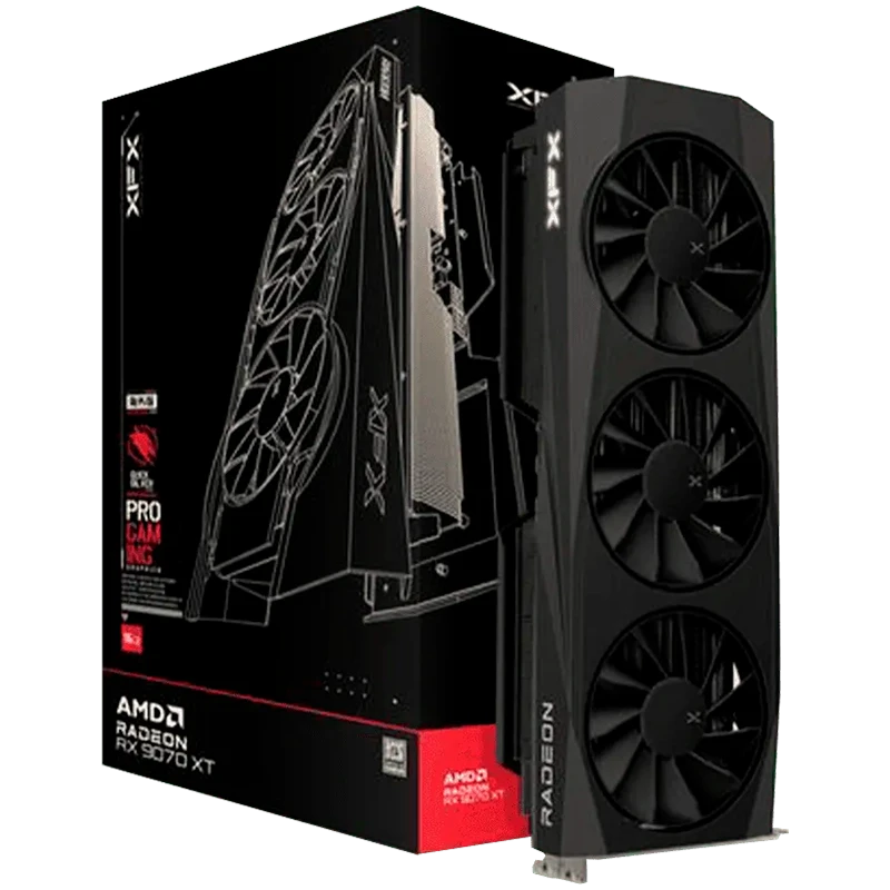 XFX Quicksilver AMD Radeon RX 9070XT Gaming Edition with 16GB GDDR6 HDMI 3xDP, AMD RDNA 4