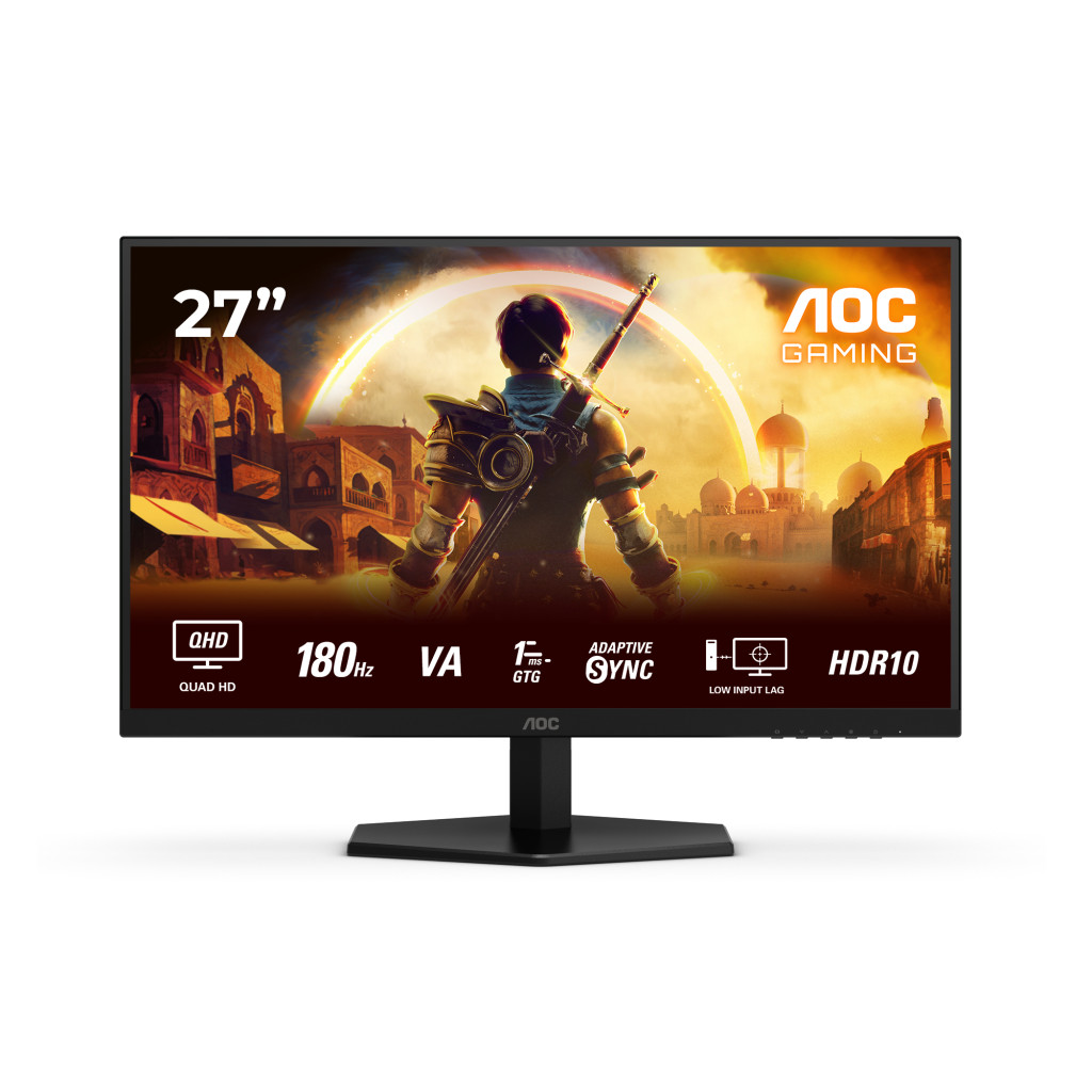 AOC G4 Q27G42XNE PC lamekuvar 68,6 cm (27") 2560 x 1440 pikslit Quad HD LED Must, Punane
