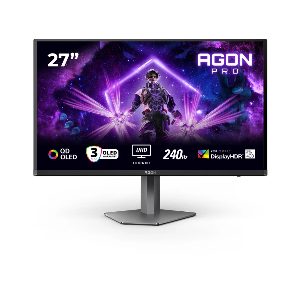 AOC G2 AG276UZD PC lamekuvar 67,3 cm (26.5") 3840 x 2160 pikslit 4K Ultra HD OLED-ekraan Must