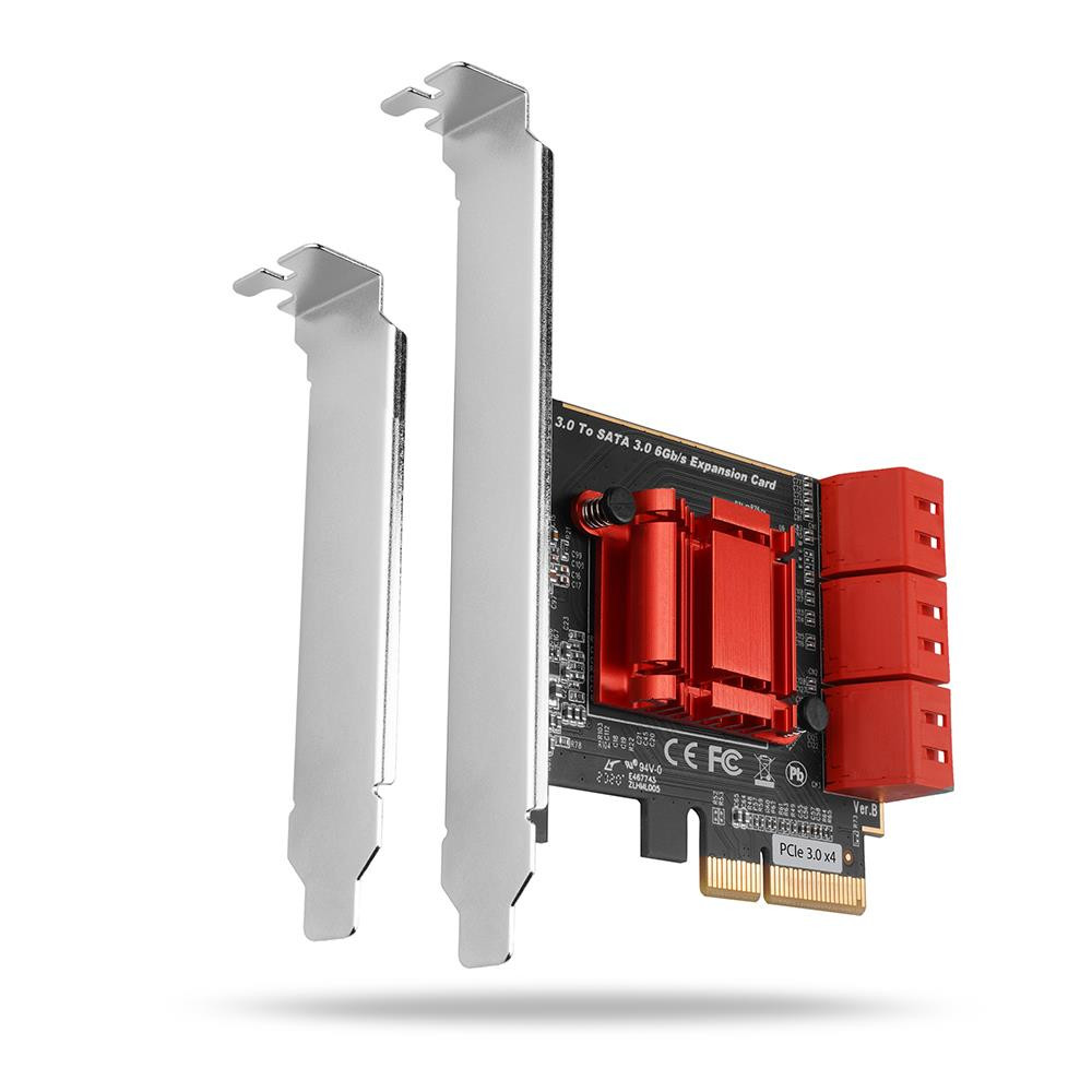 Axagon PCES-SA6 liidesekaart/adapter Sisemine SATA