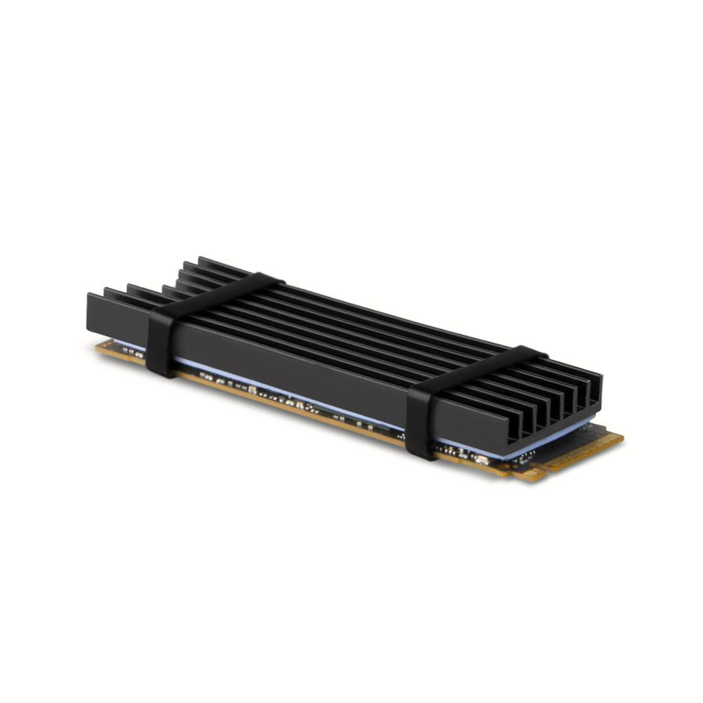 Axagon CLR-M2L6 arvuti jahutussüsteem M.2 NVMe SSD, SSD-draiv Kütteseade/radiaator Must 1 tk