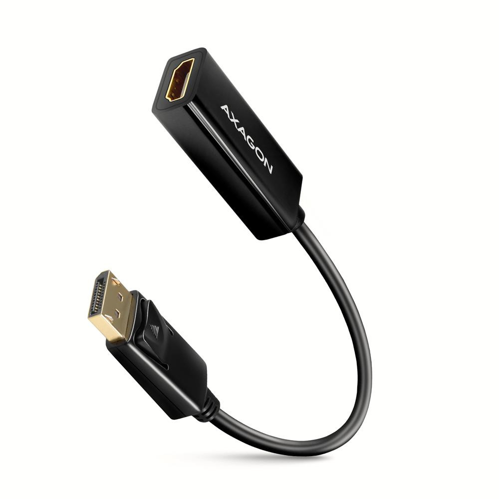 Axagon RVD-HI14N videokaabliadapter 0,18 m DisplayPort HDMI Must