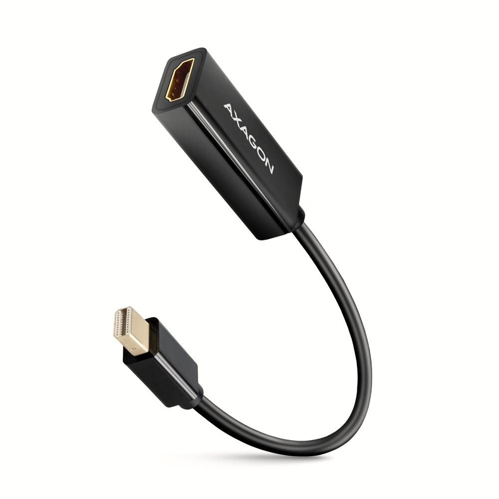 Axagon RVDM-HI14N videokaabliadapter 0,15 m Mini DisplayPort HDMI Must