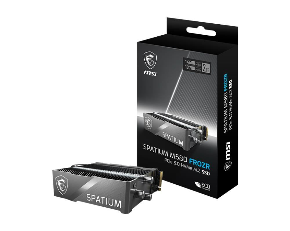 MSI SPATIUM M580 PCIe 5.0 NVMe M.2 FROZR 2TB pooljuhtketas PCI Express 5.0 3D NAND