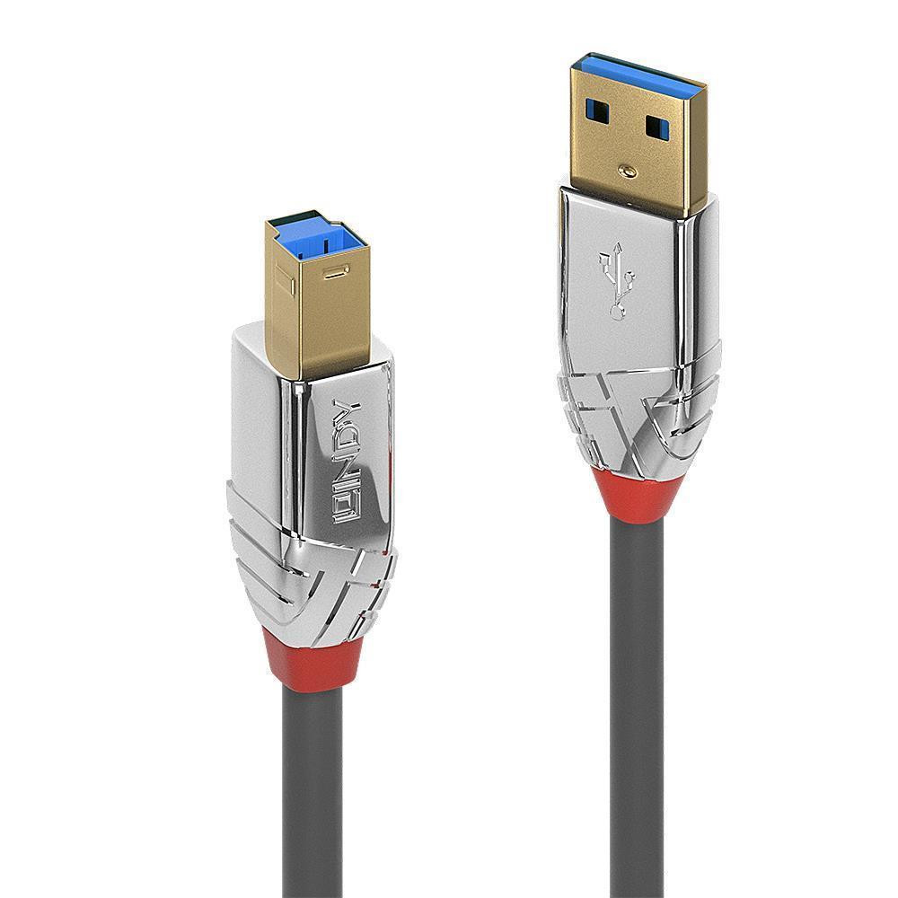 Lindy 36740 USB-kaabel USB 3.2 Gen 1 (3.1 Gen 1) 0,5 m USB A USB B Must
