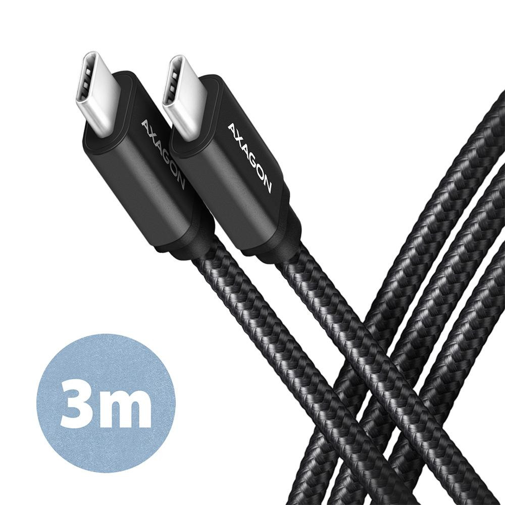 Axagon BUCM3-CM30AB USB-kaabel USB 3.2 Gen 1 (3.1 Gen 1) 3 m USB C Must