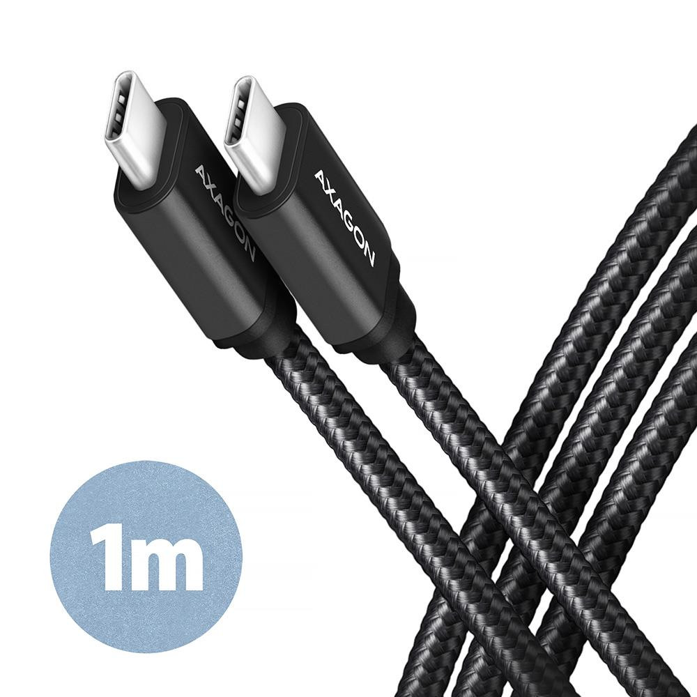 Axagon BUCM3-CM10AB USB-kaabel USB 3.2 Gen 1 (3.1 Gen 1) 1 m USB C Must