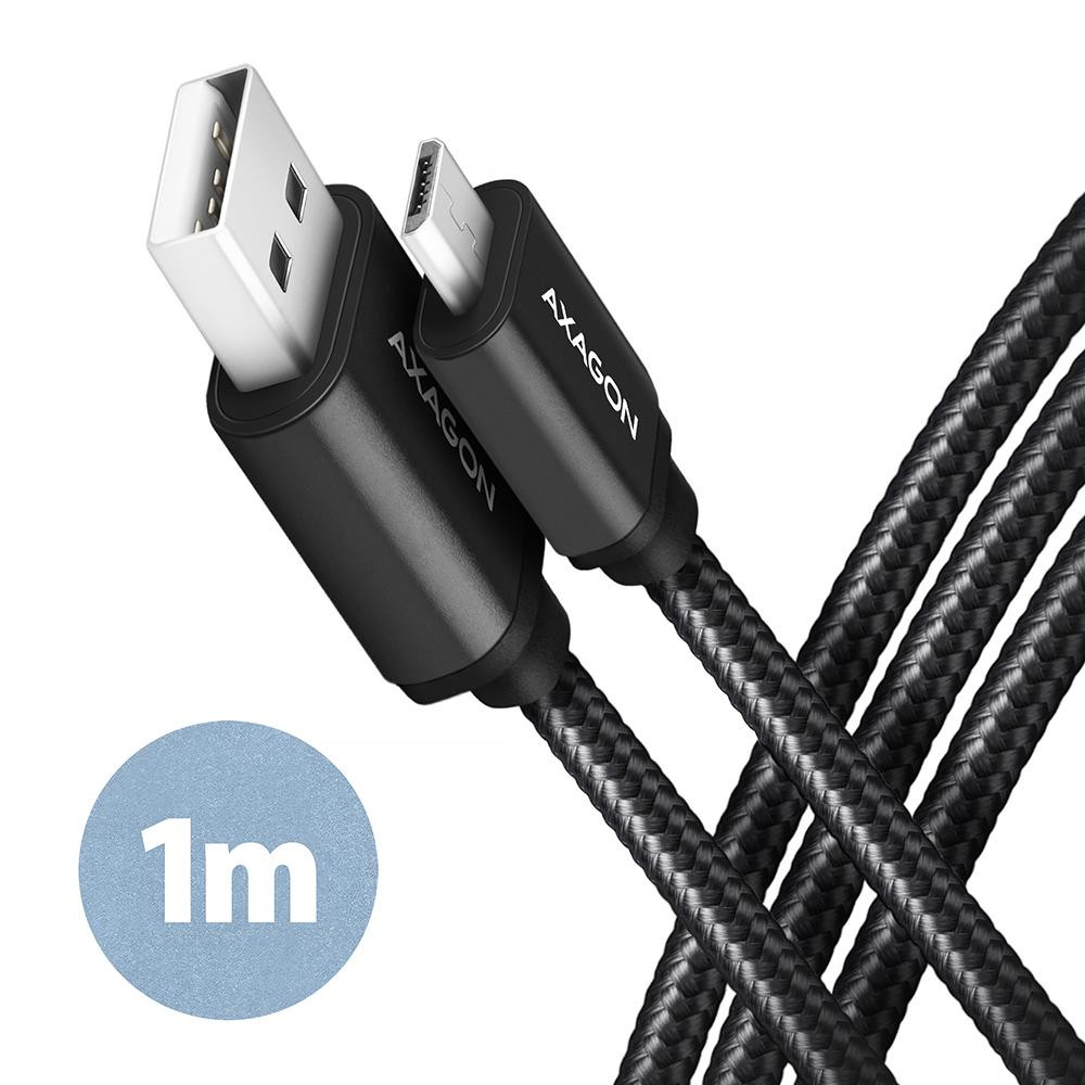 Axagon BUMM-AM10TB USB-kaabel USB 2.0 1 m Micro-USB B USB A Must
