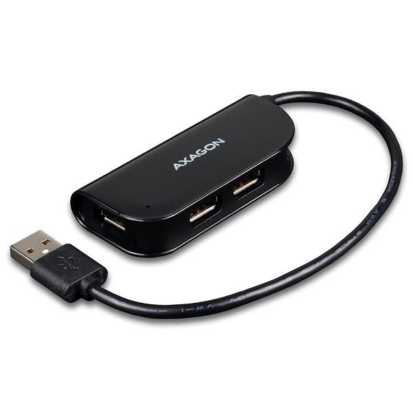 Axagon HUE-X4B jaotur USB 2.0 480 Mbit/s Must