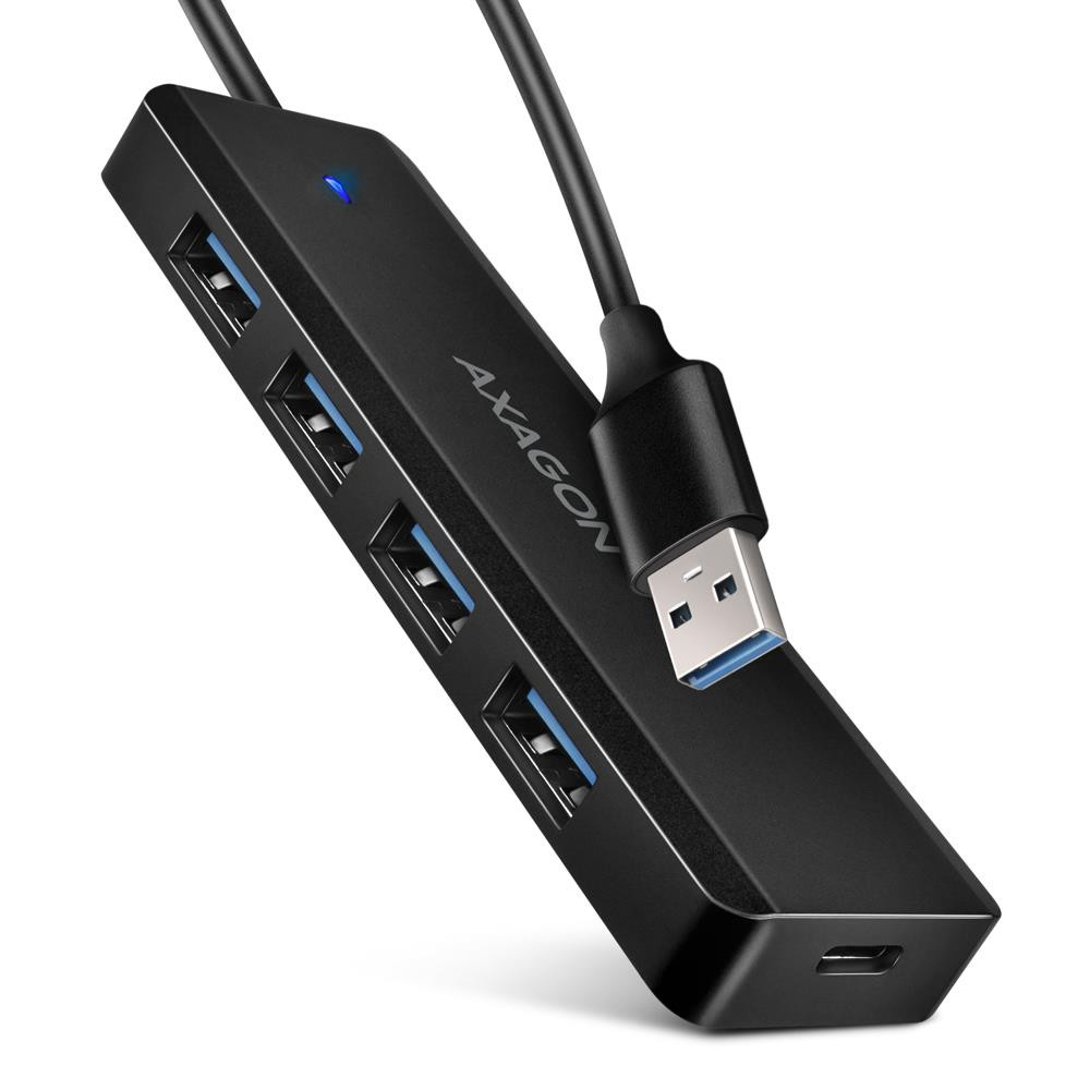 Axagon HUE-C1A jaotur USB 3.2 Gen 1 (3.1 Gen 1) Type-A 5000 Mbit/s Must