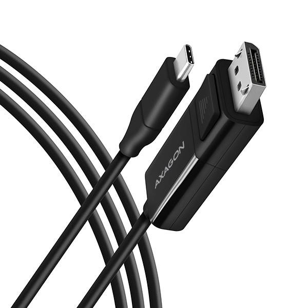 Axagon RVC-DPC videokaabliadapter 1,8 m USB tüüp-C DisplayPort Must