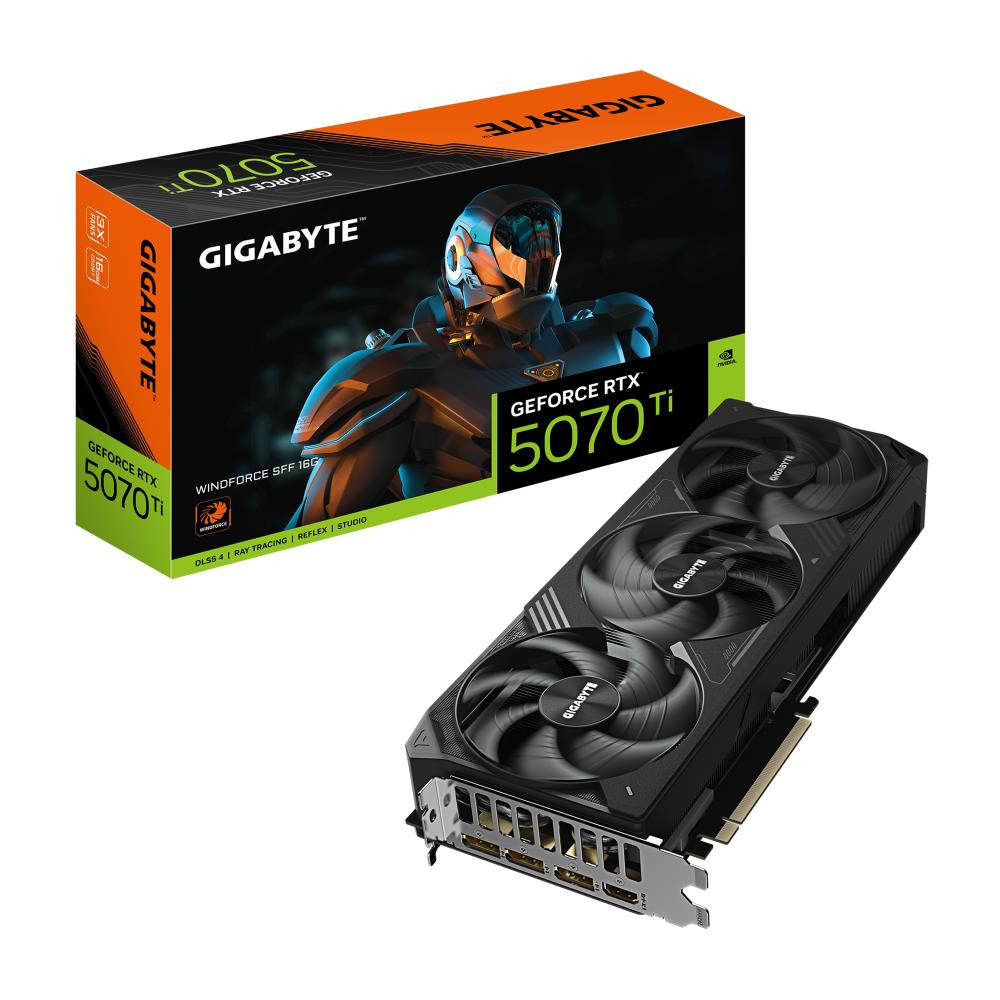GIGABYTE GeForce RTX 5070 Ti WINDFORCE SFF 16G NVIDIA 16 GB GDDR7