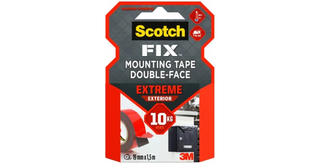 3M Scotch kahepoolne teip väljas, 19 mm x 1,5 m